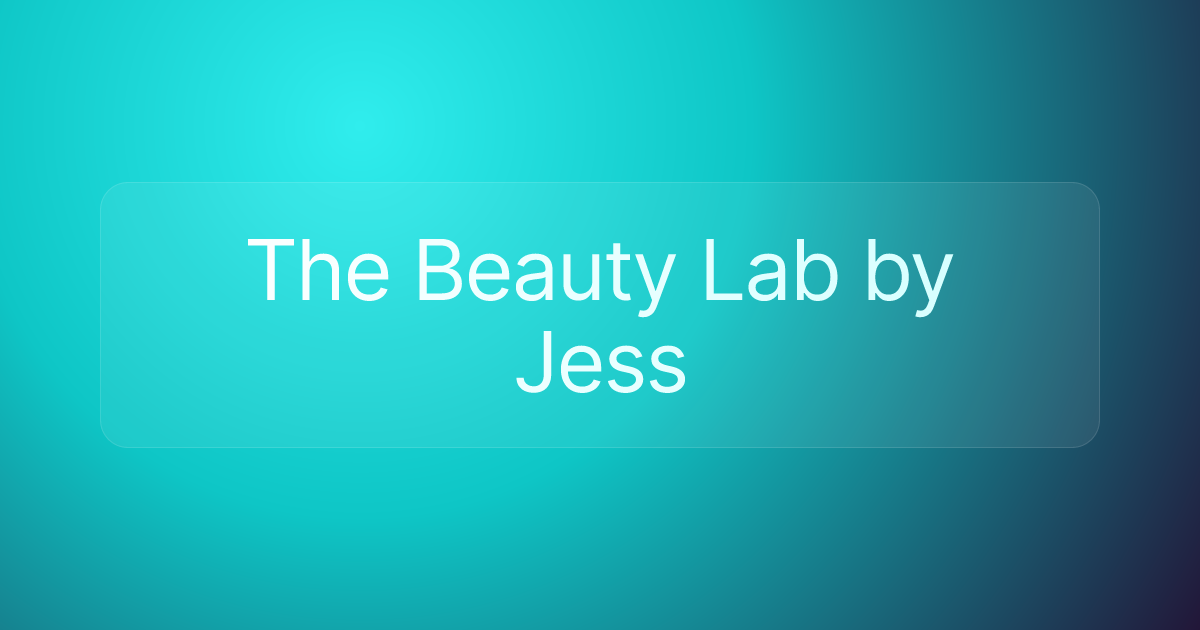 The Beauty Lab by Jess