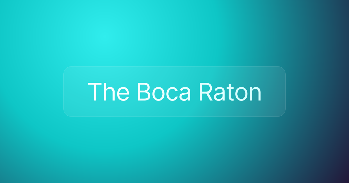 The Boca Raton