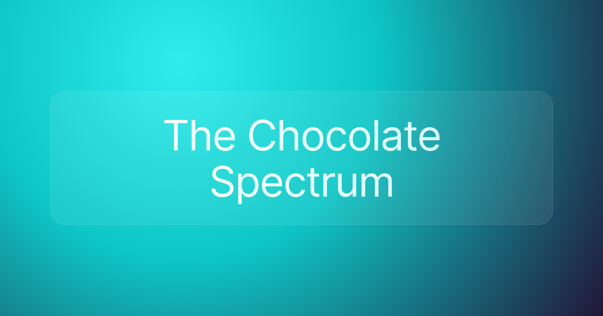 The Chocolate Spectrum