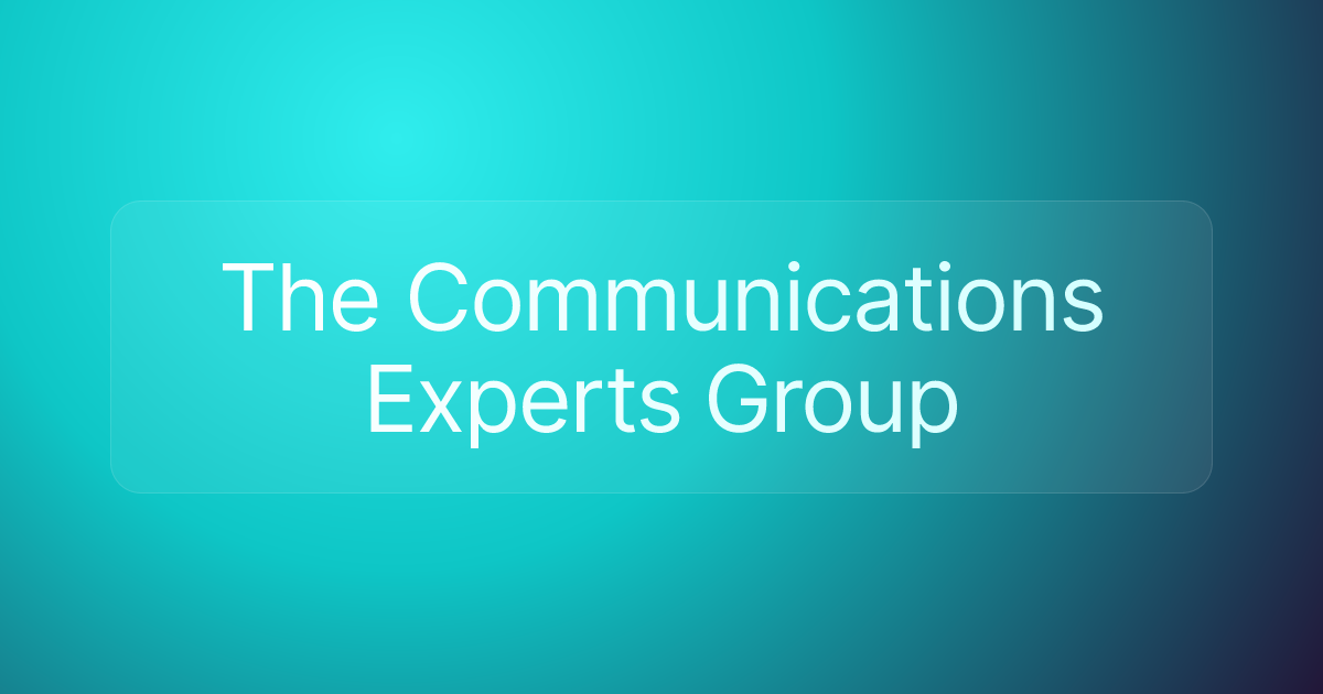 The Communications Experts Group