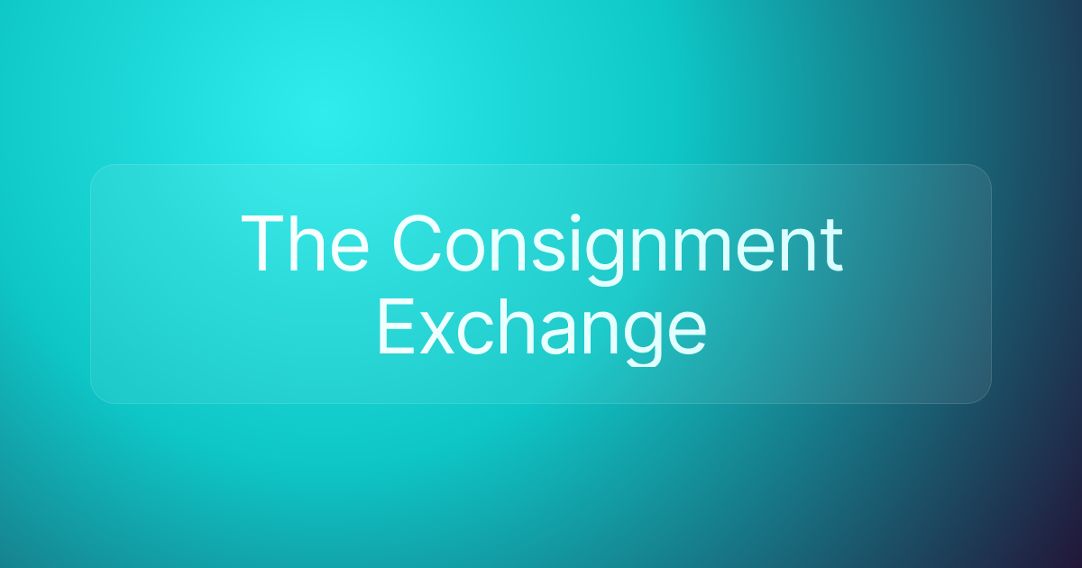 The Consignment Exchange