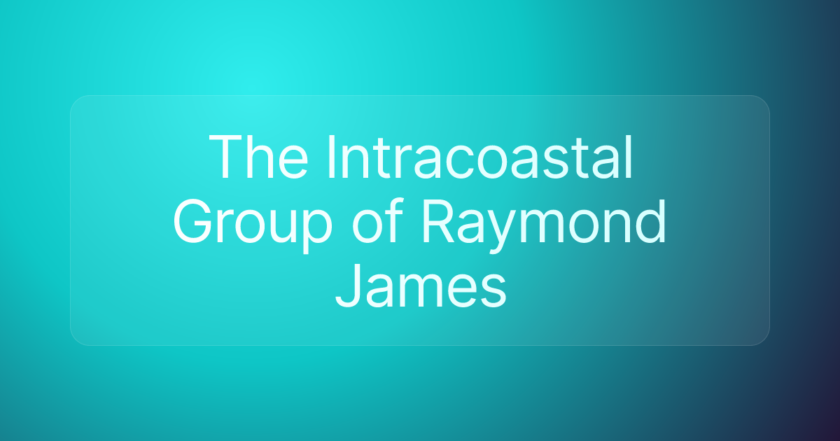 The Intracoastal Group of Raymond James