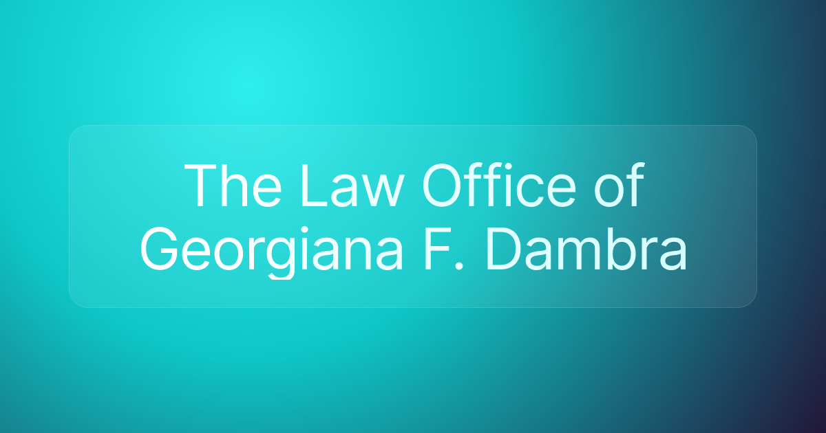 The Law Office of Georgiana F. Dambra