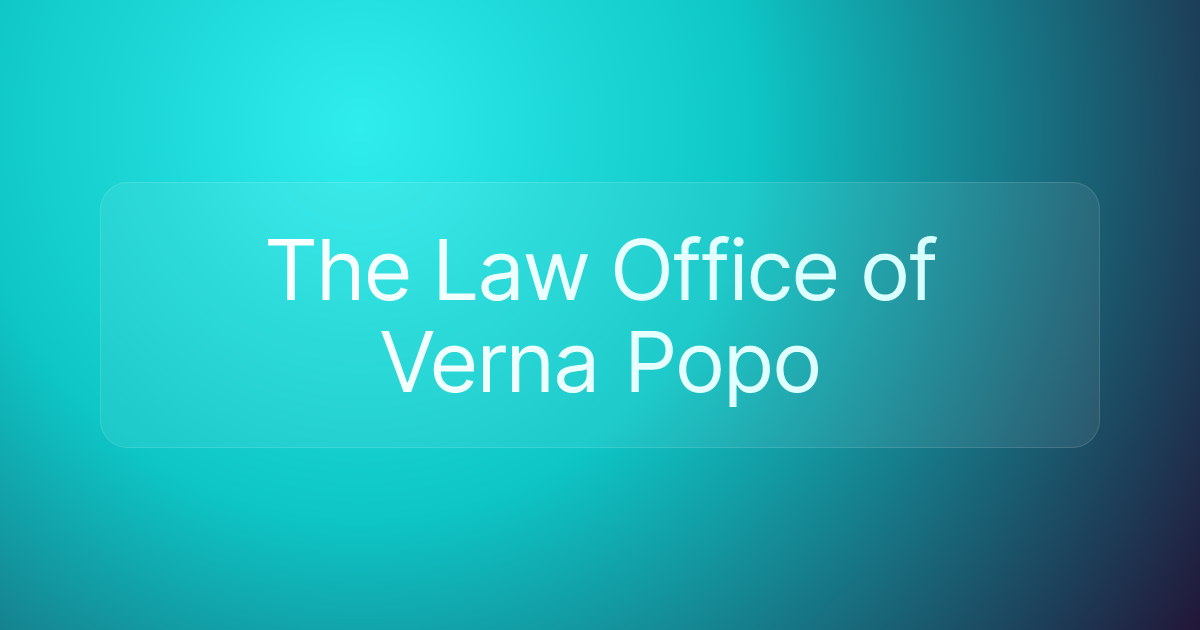 The Law Office of Verna Popo