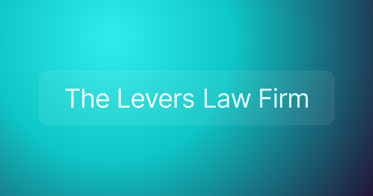 The Levers Law Firm