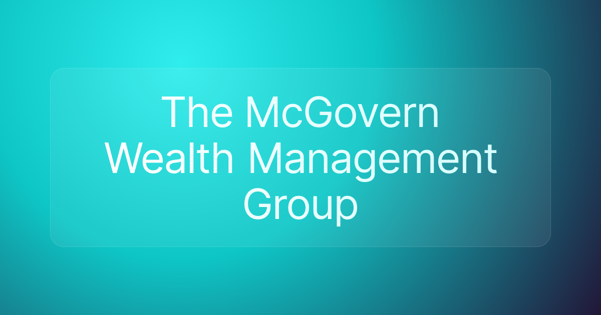 The McGovern Wealth Management Group