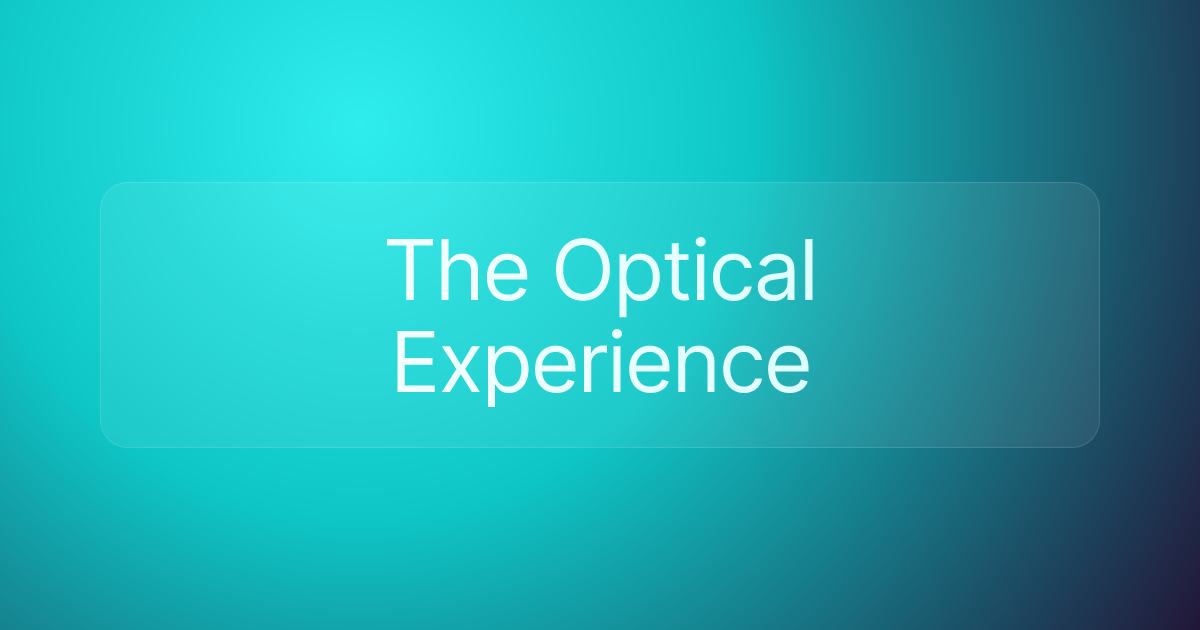 The Optical Experience