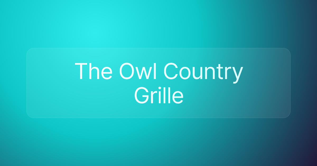 The Owl Country Grille