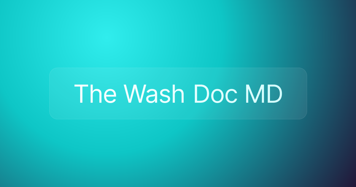 The Wash Doc MD