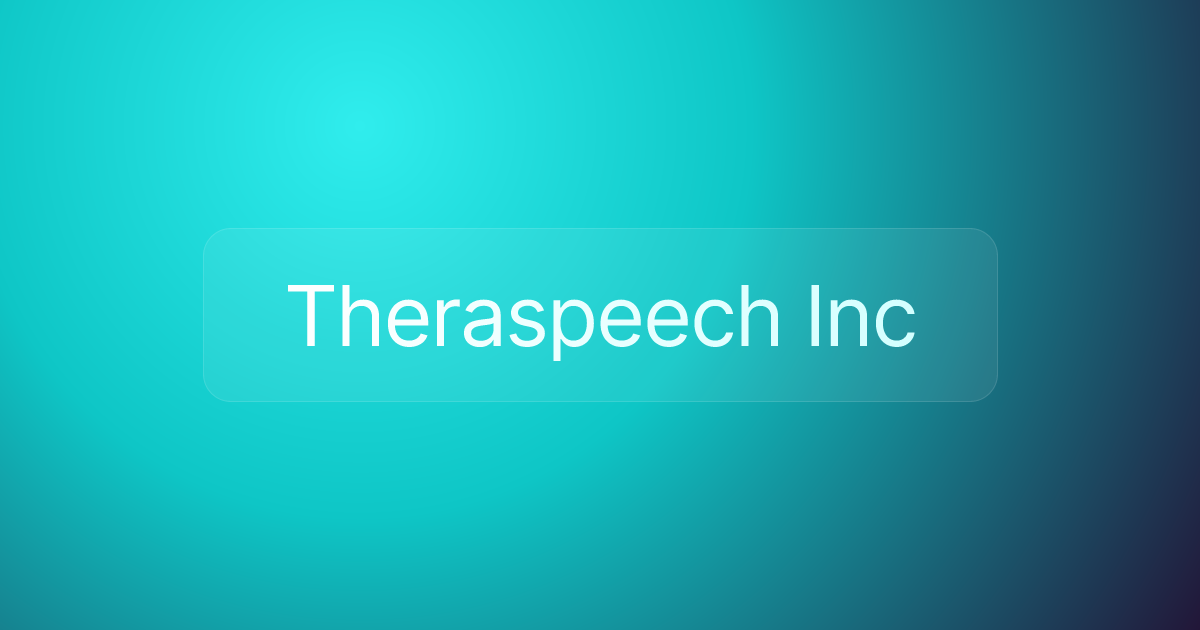 Theraspeech Inc