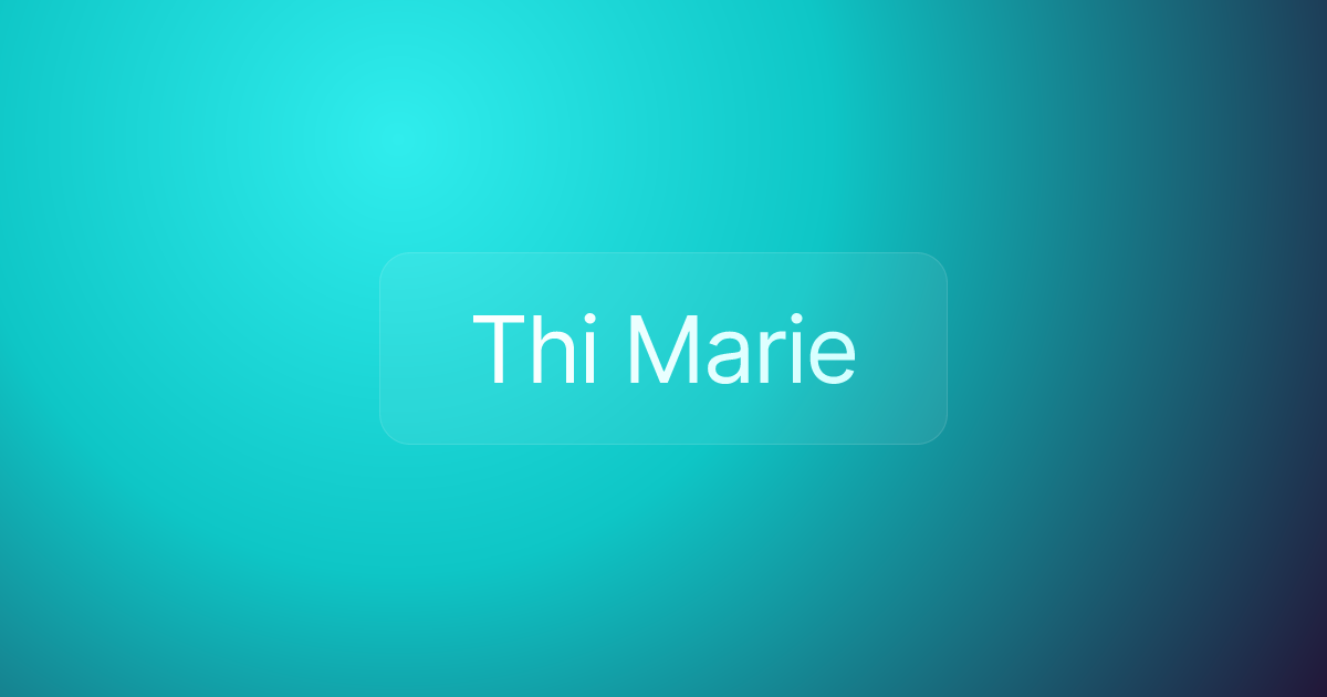 Thi Marie