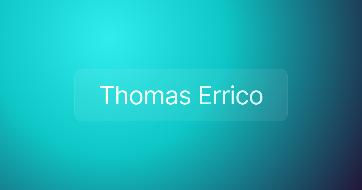 Thomas Errico
