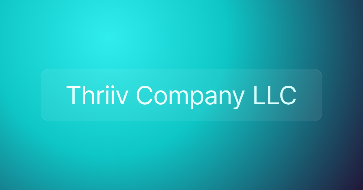 Thriiv Company LLC