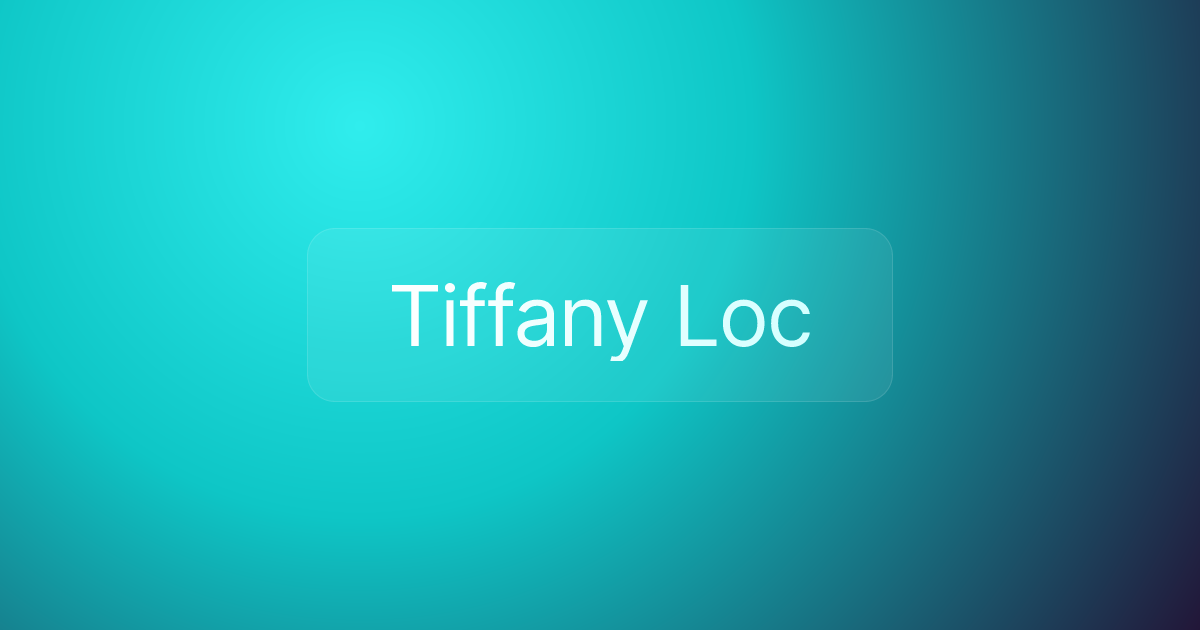 Tiffany Loc