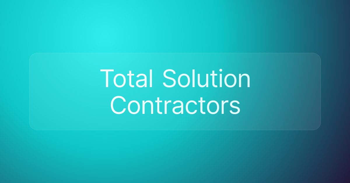 Total Solution Contractors