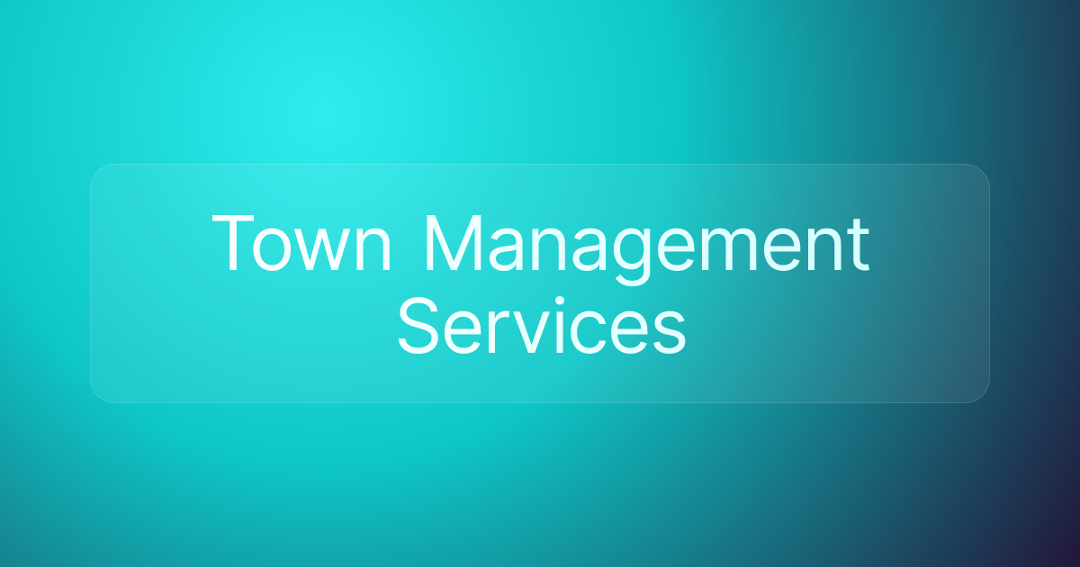 Town Management Services