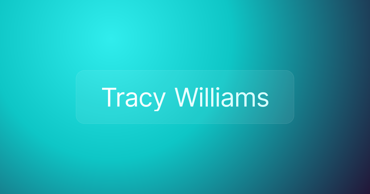 Tracy Williams