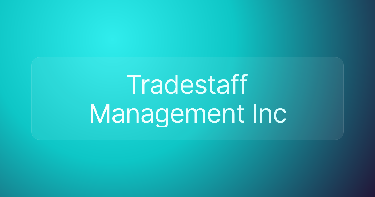 Tradestaff Management Inc