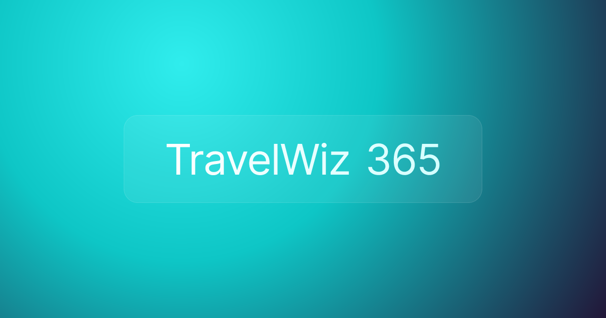 TravelWiz 365