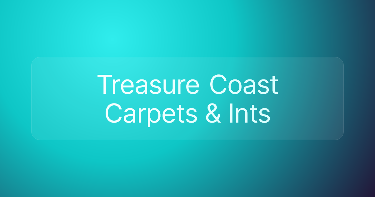 Treasure Coast Carpets & Ints