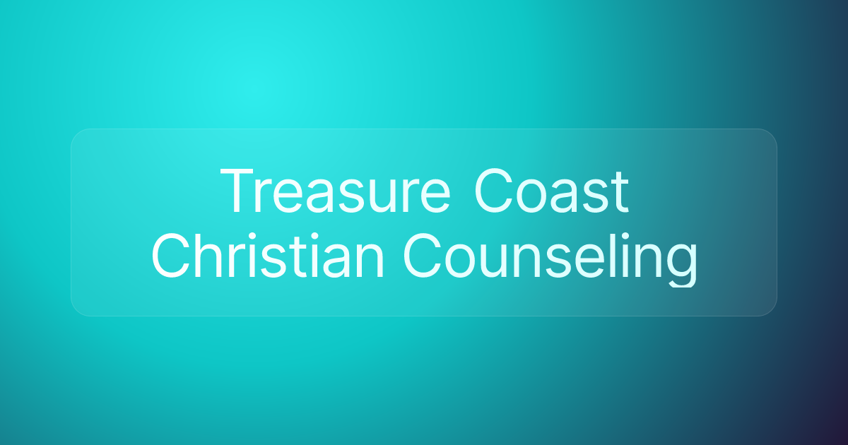 Treasure Coast Christian Counseling