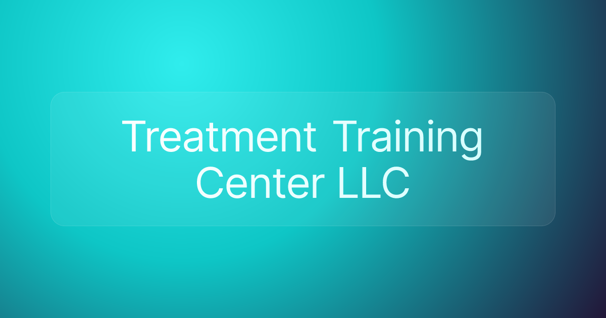 Treatment Training Center LLC