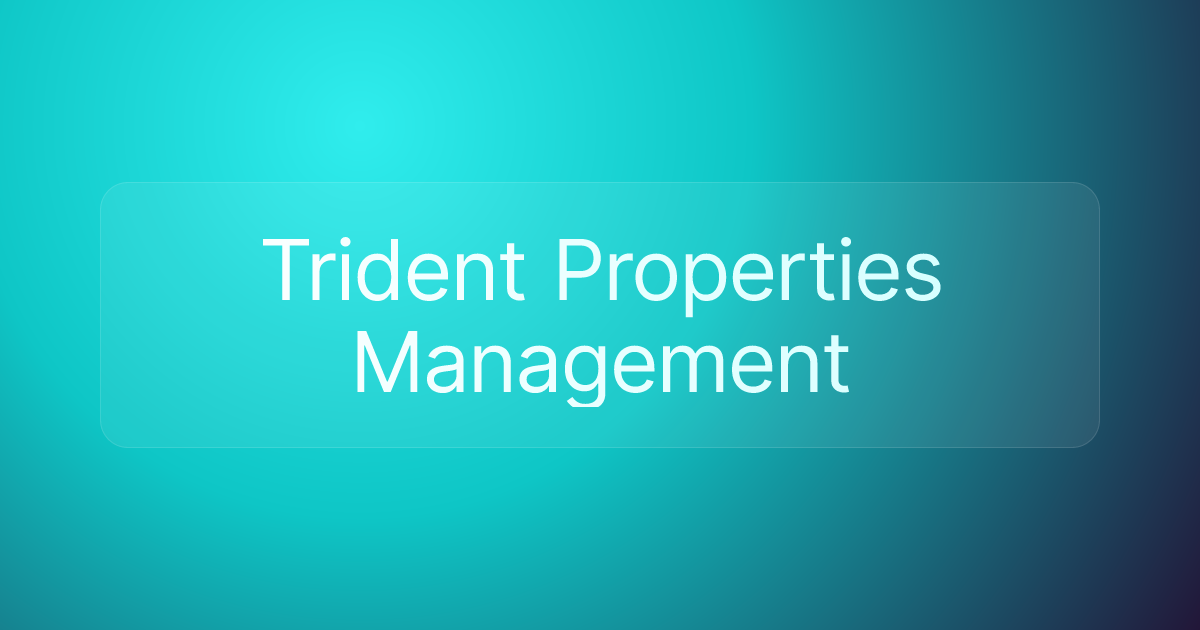 Trident Properties Management