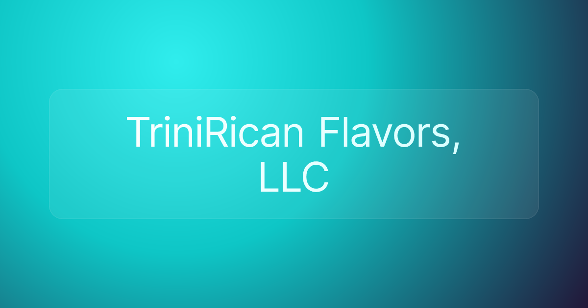 TriniRican Flavors, LLC