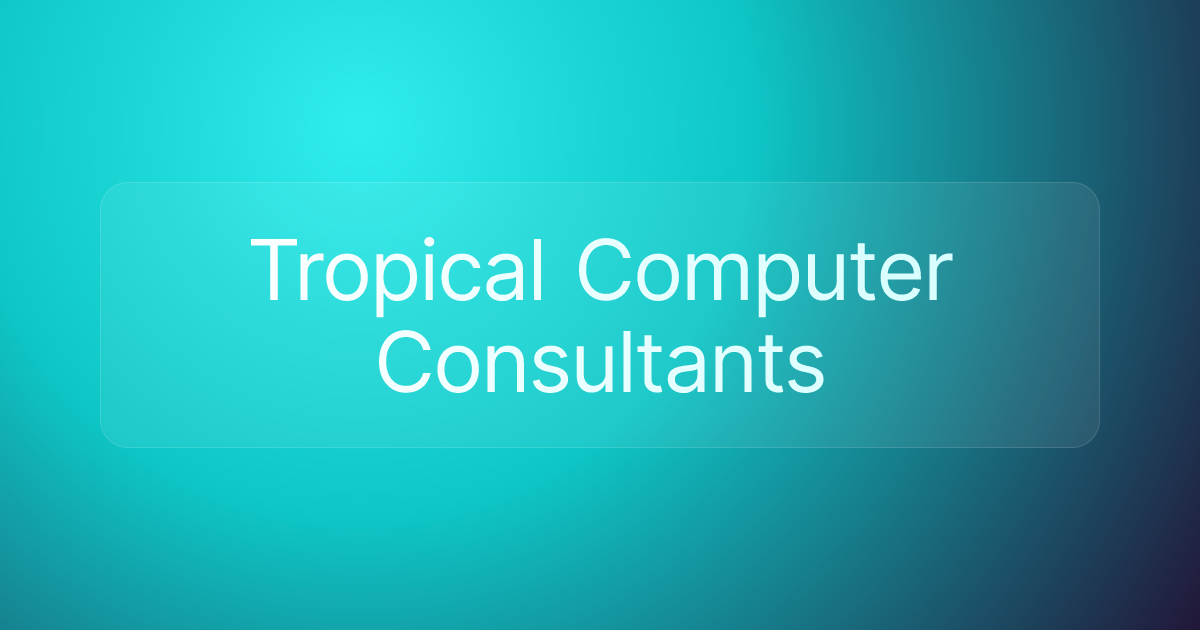 Tropical Computer Consultants