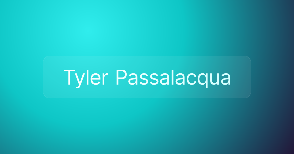 Tyler Passalacqua