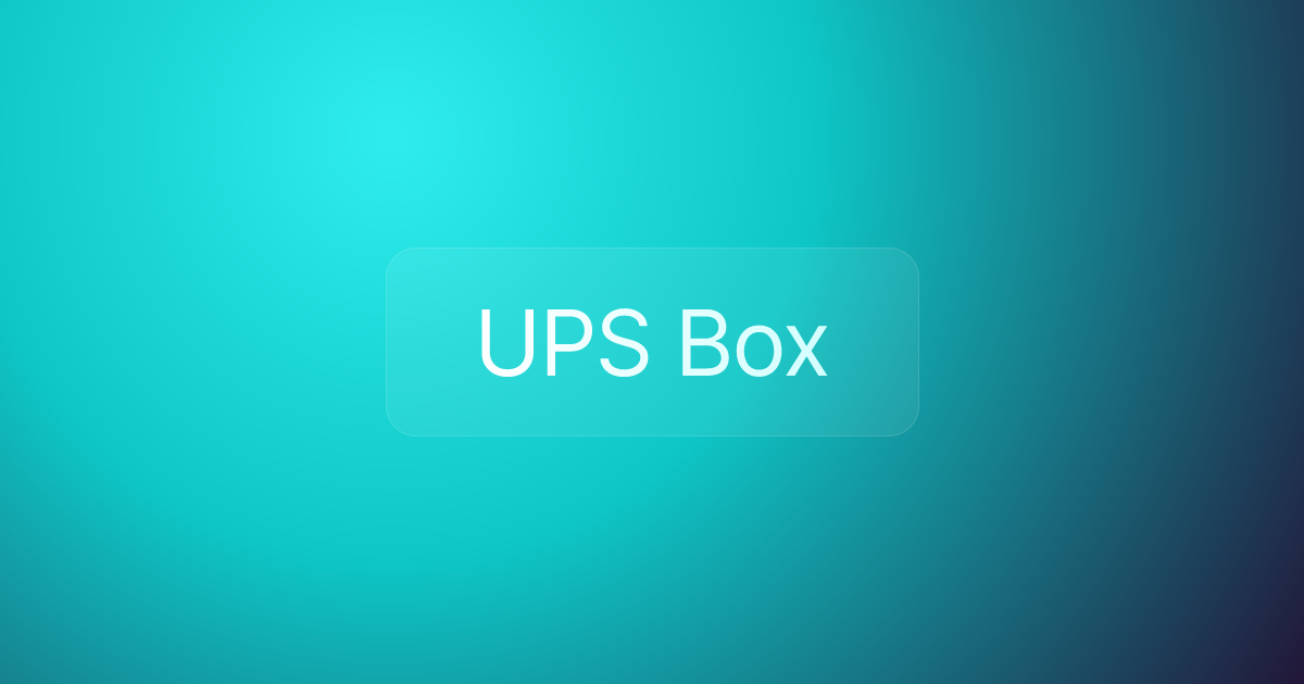 UPS Box
