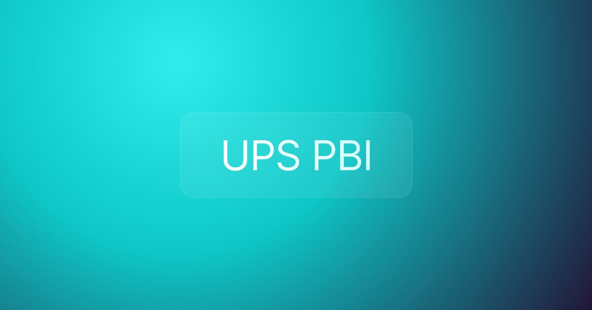 UPS PBI