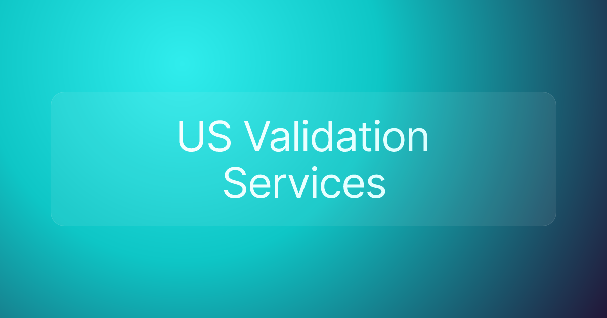 US Validation Services
