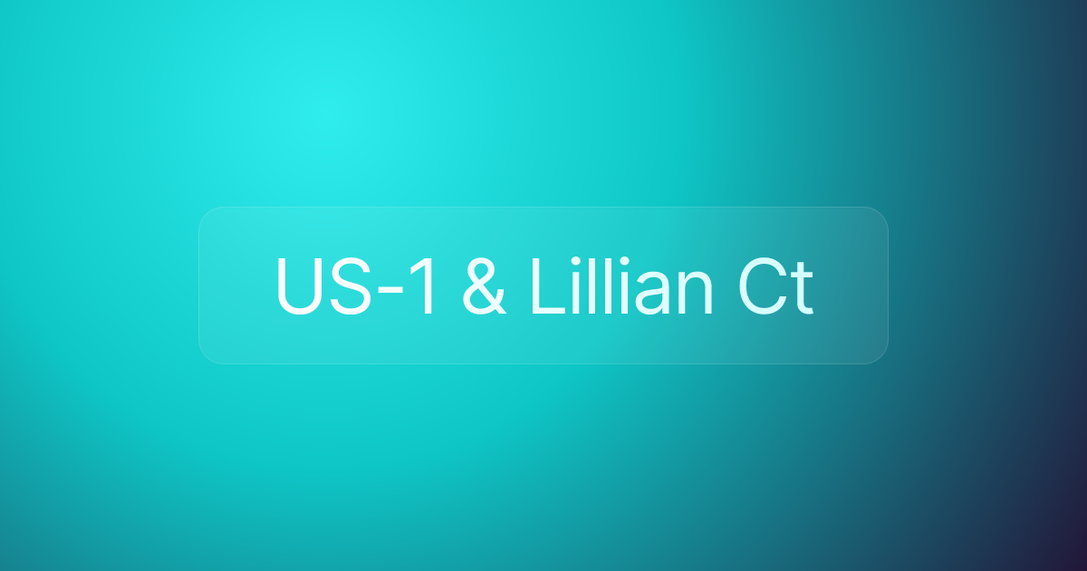 US-1 & Lillian Ct