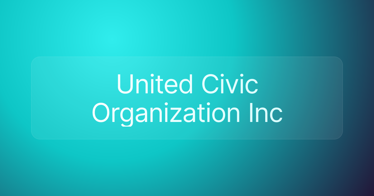 United Civic Organization Inc