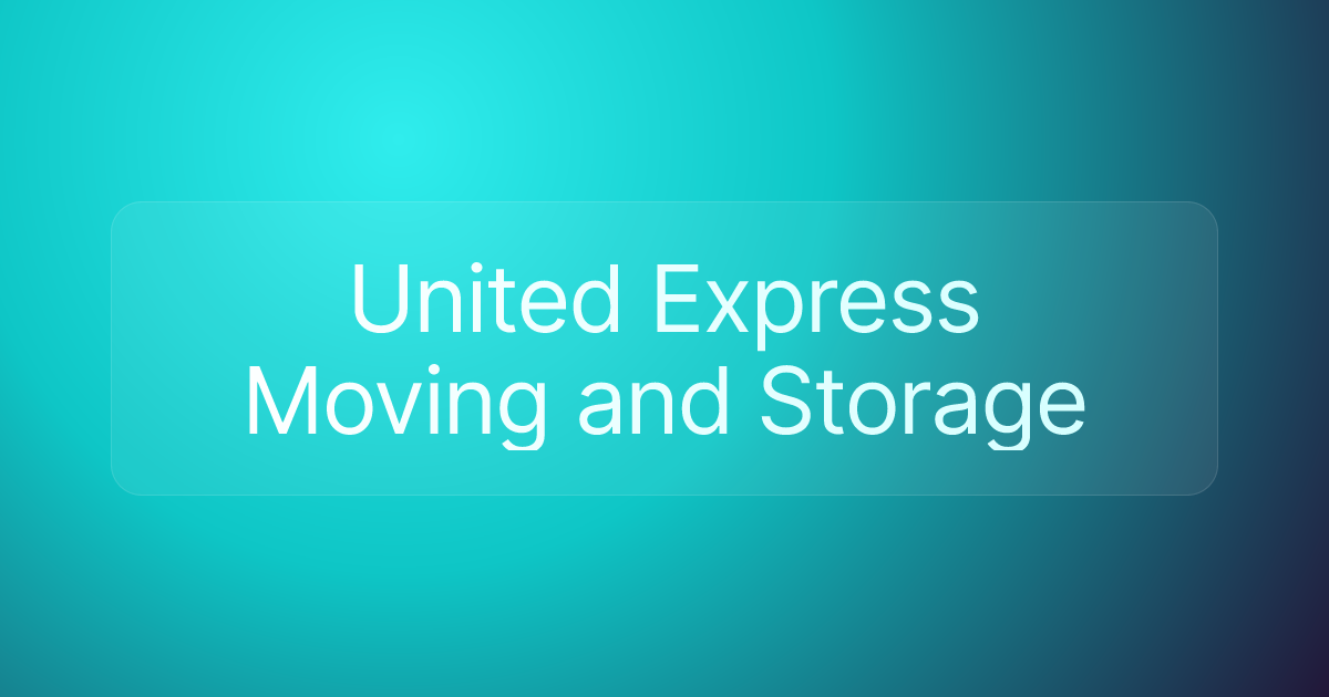 United Express Moving and Storage