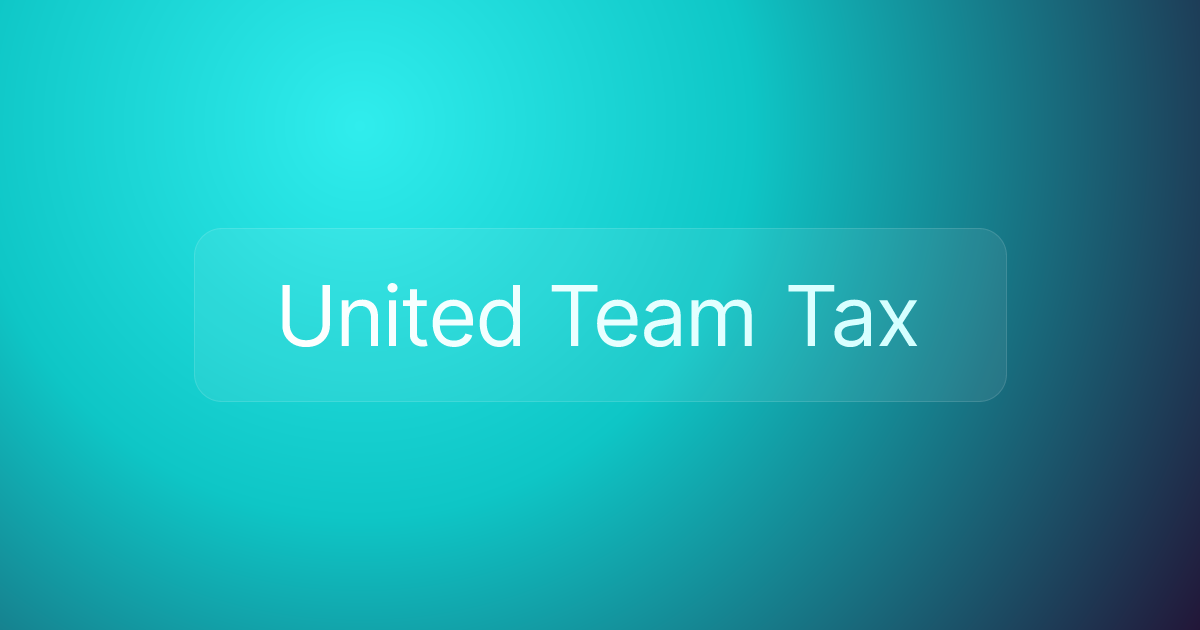 United Team Tax
