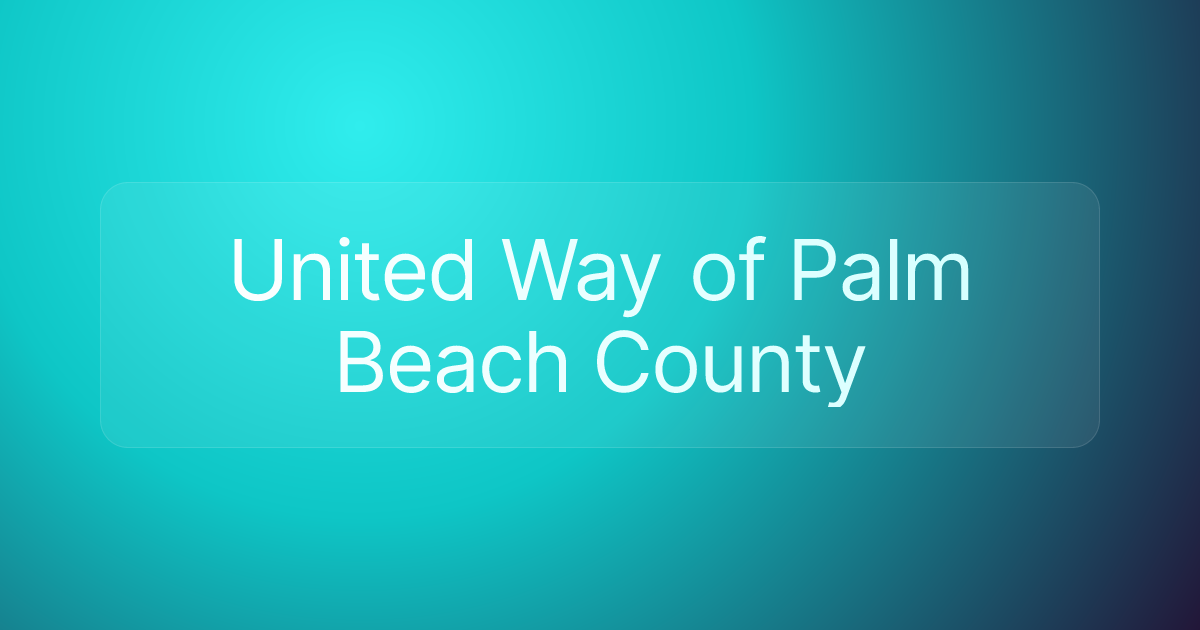 United Way of Palm Beach County