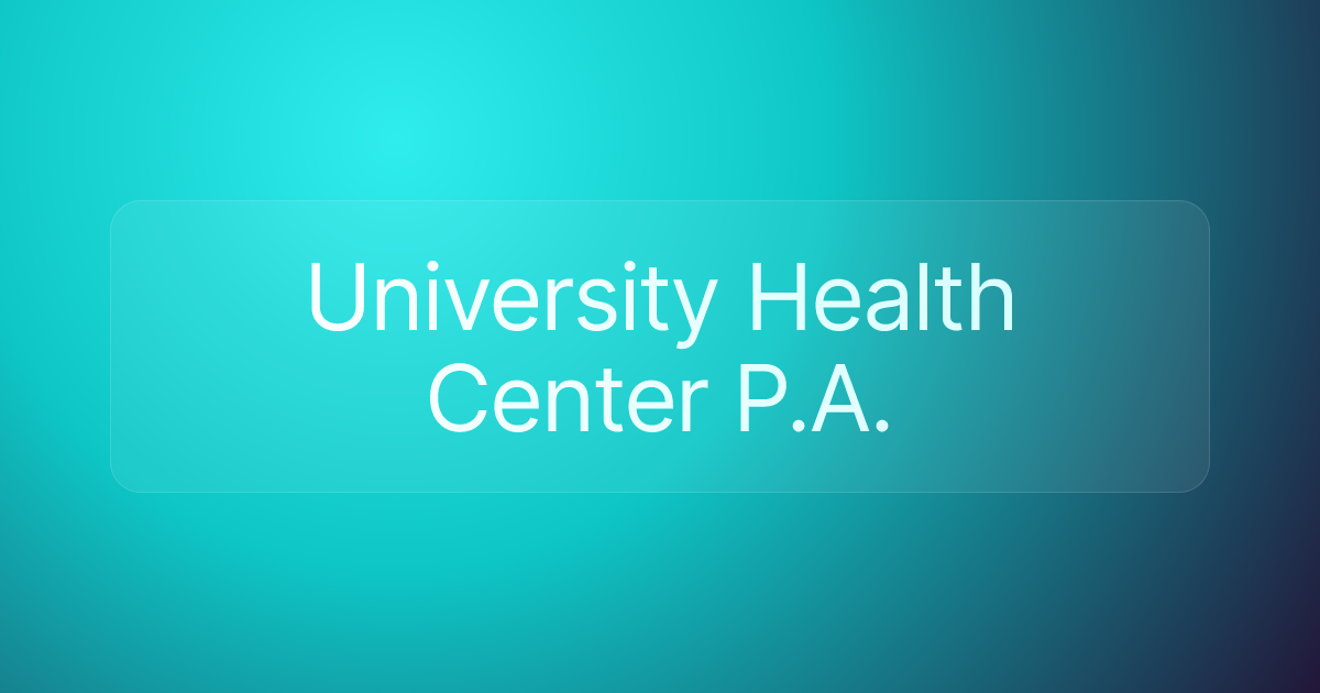 University Health Center P.A.