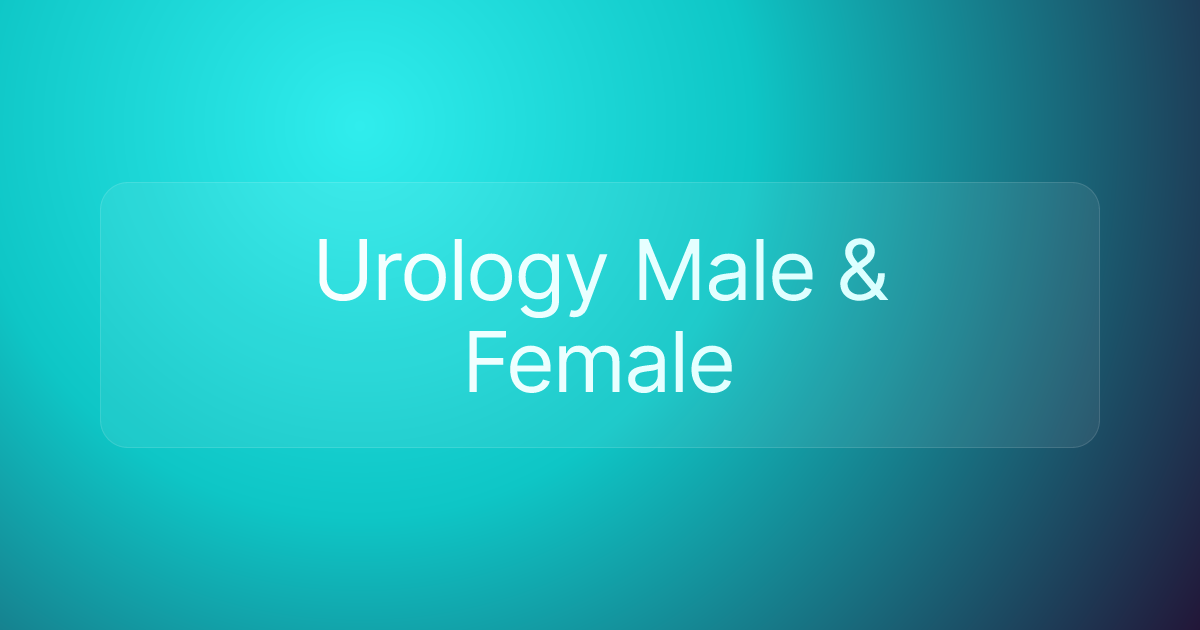 Urology Male & Female