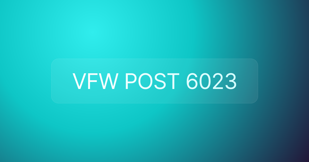 VFW POST 6023
