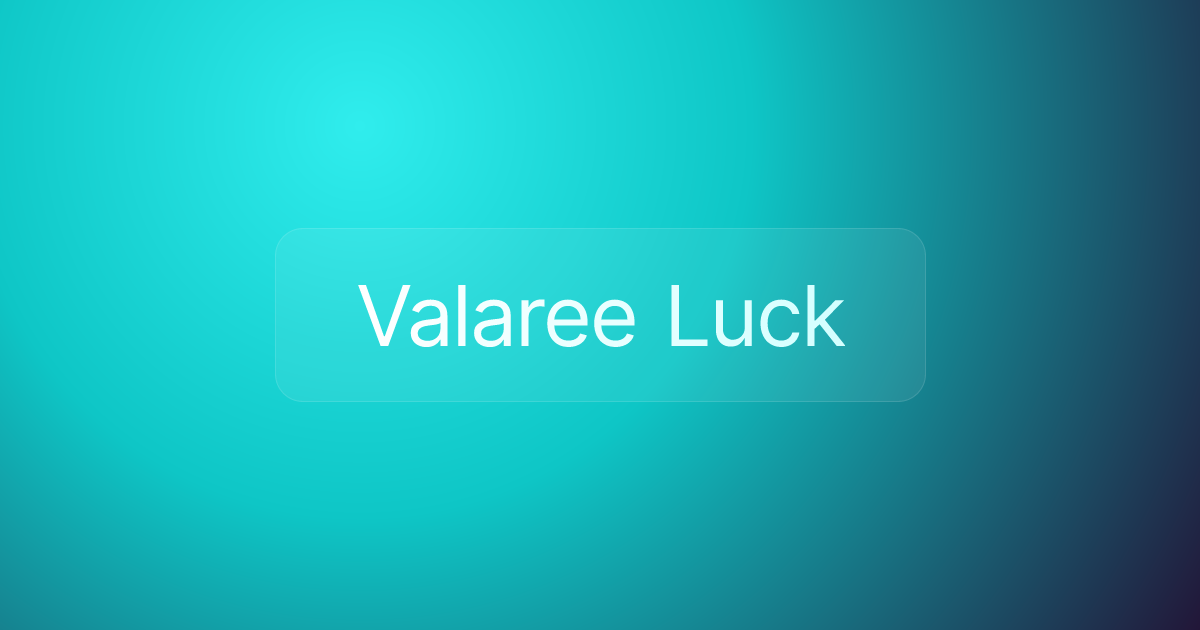 Valaree Luck