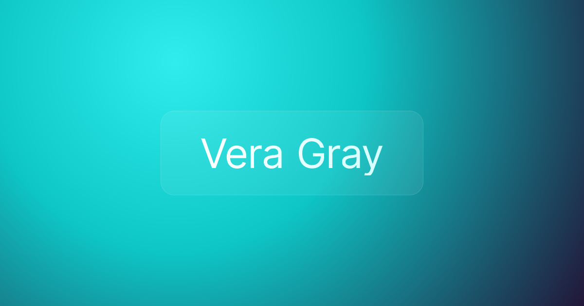Vera Gray