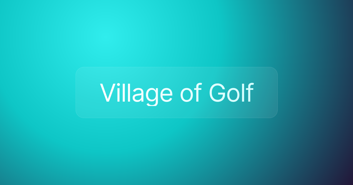 Village of Golf