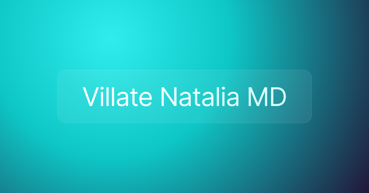 Villate Natalia MD