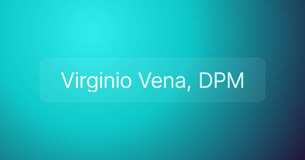 Virginio Vena, DPM