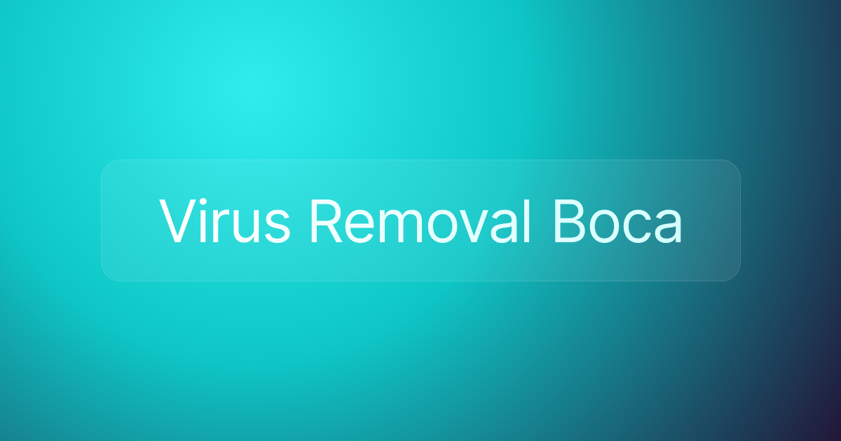 Virus Removal Boca