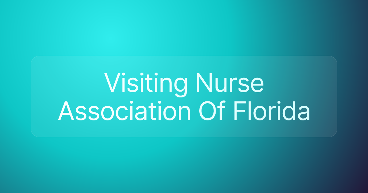 Visiting Nurse Association Of Florida