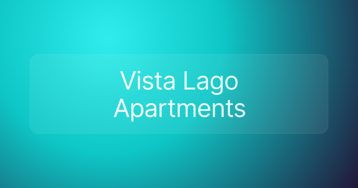 Vista Lago Apartments
