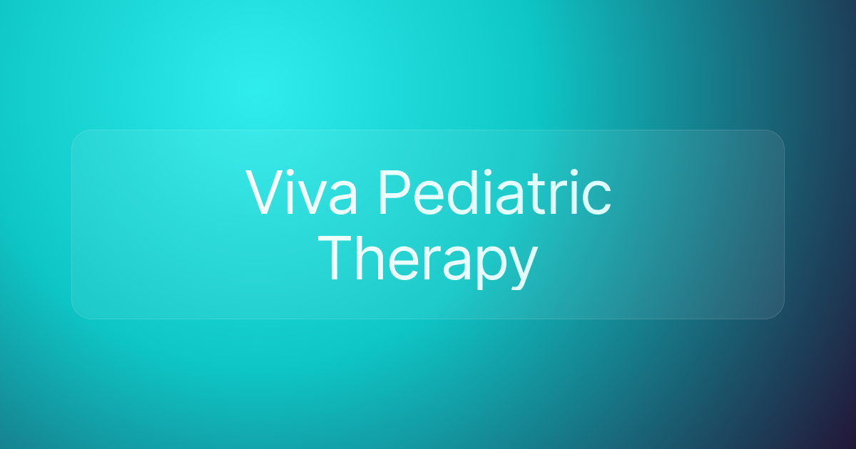 Viva Pediatric Therapy